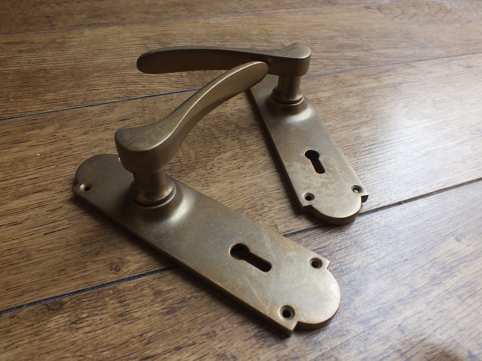 Aged Brass Door Handle