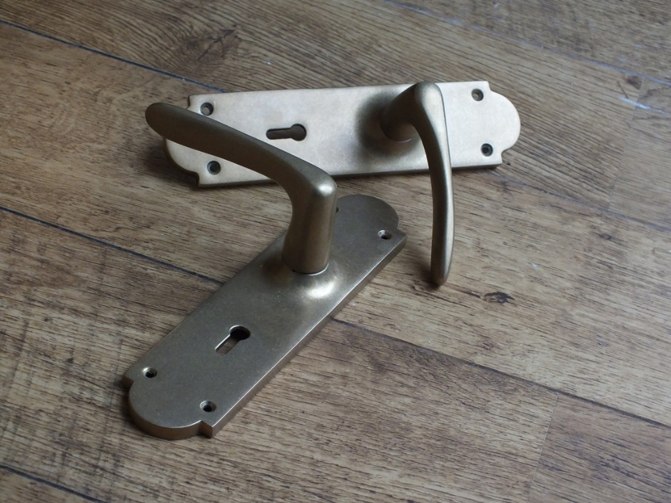 Aged Brass Door Handles