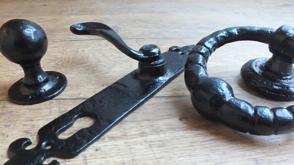 Antique Black Iron Door Furniture