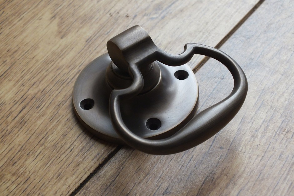 Antique Brass Dutch Drop Handle