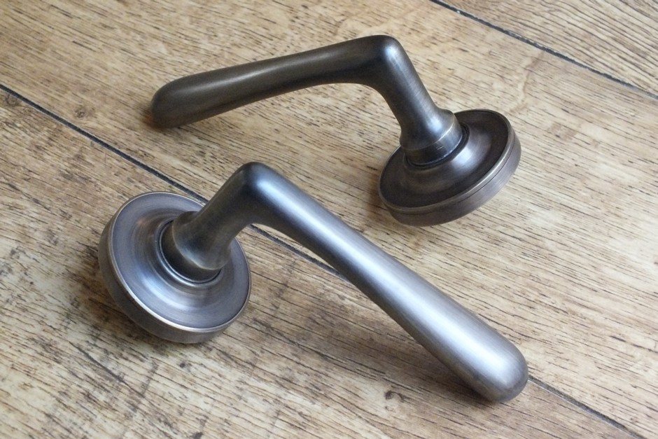 Antique Nickel Door Handles - Vintage Door Handles