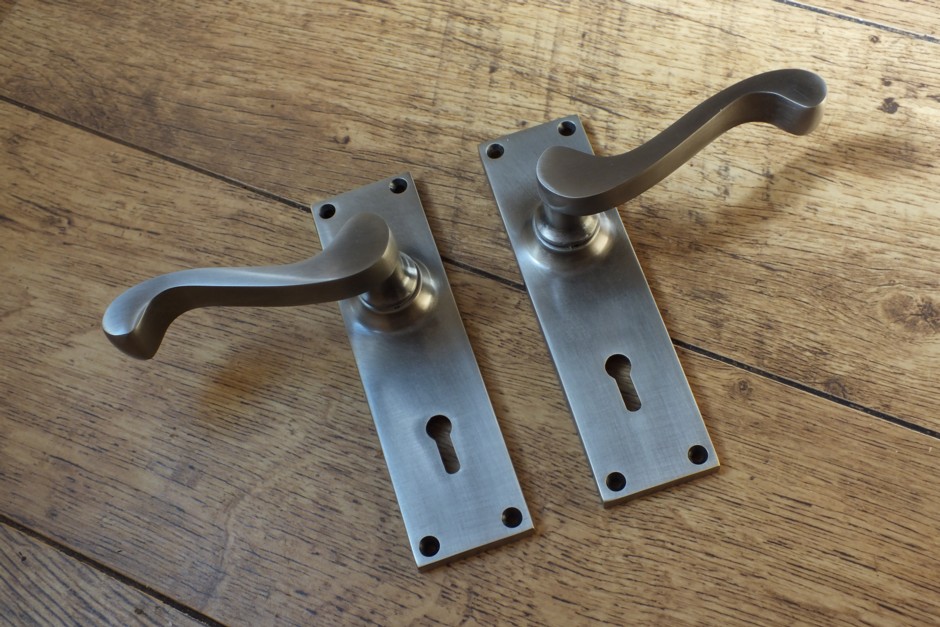 Antique Nickel Door Handles, Pewter Door Handles