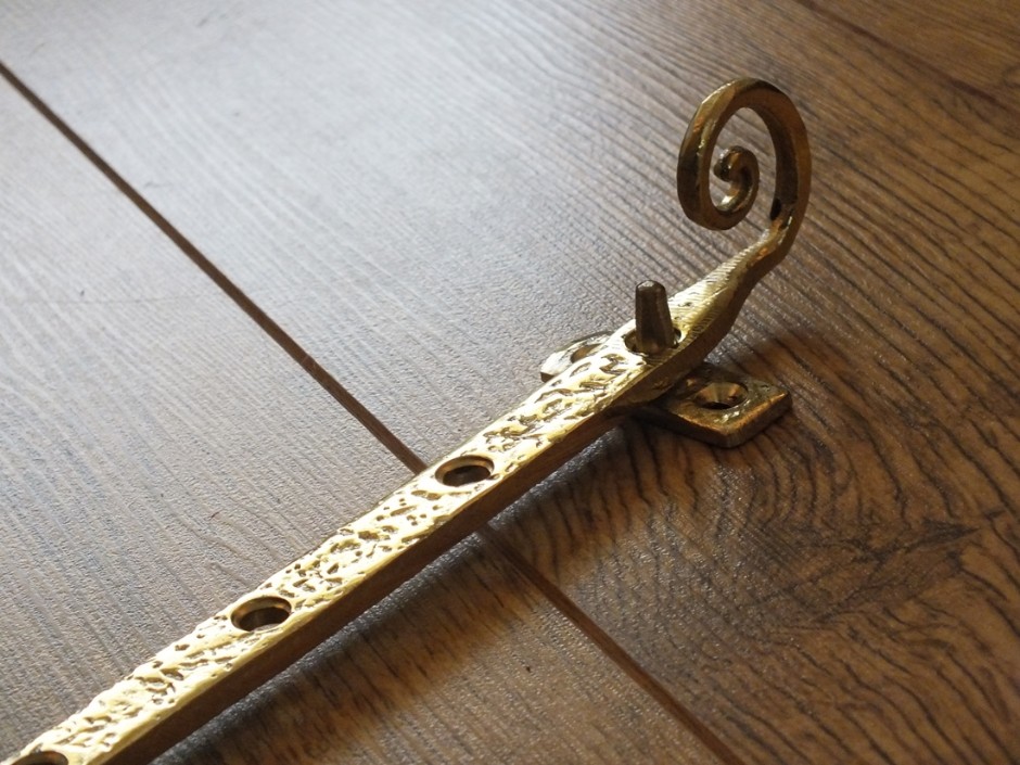 Cast Brass Monkey Tail Casement Stay