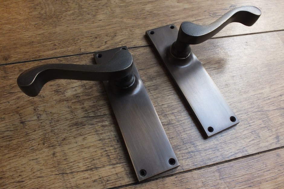 Distressed Antique Brass Handles