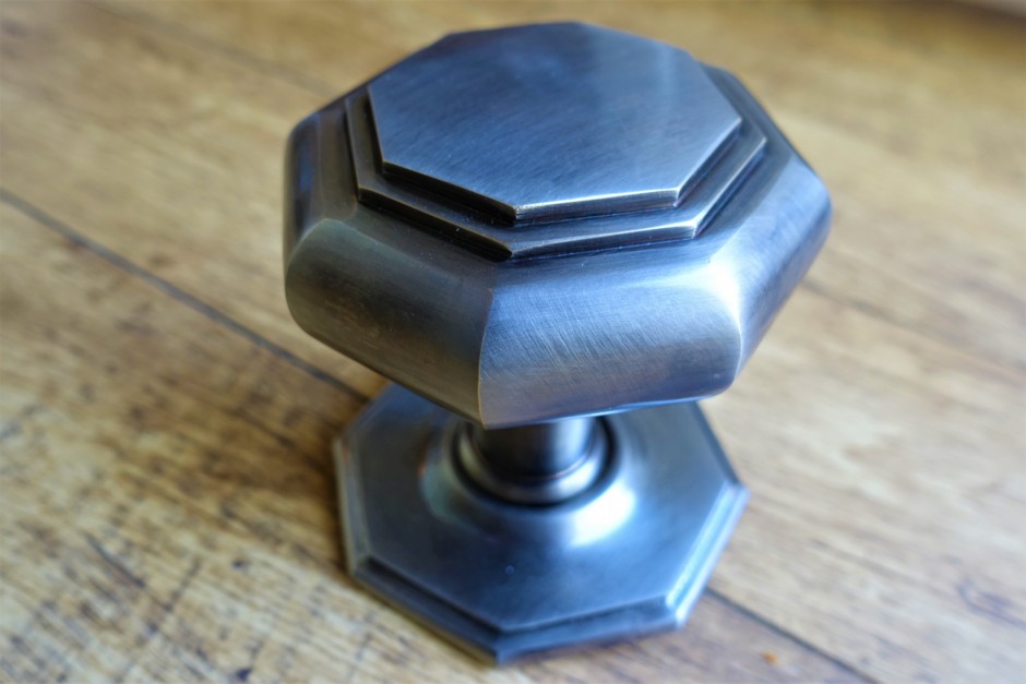 Flat Octagonal Centre Door Knob, Door Pull