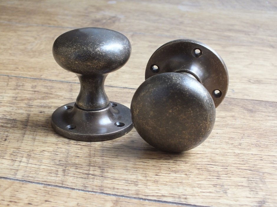 Marbled Brass Door Knob