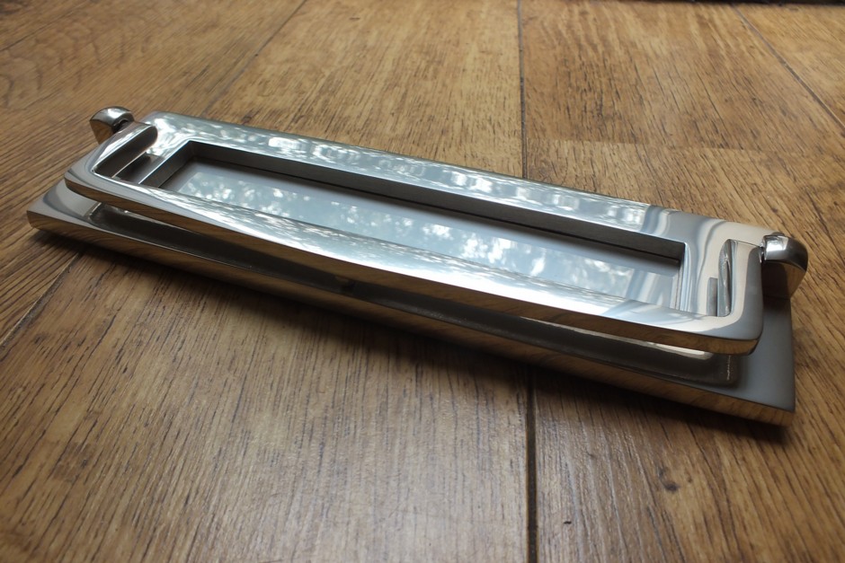 Pearl Nickel Postal Knocker - Nickel Letterbox