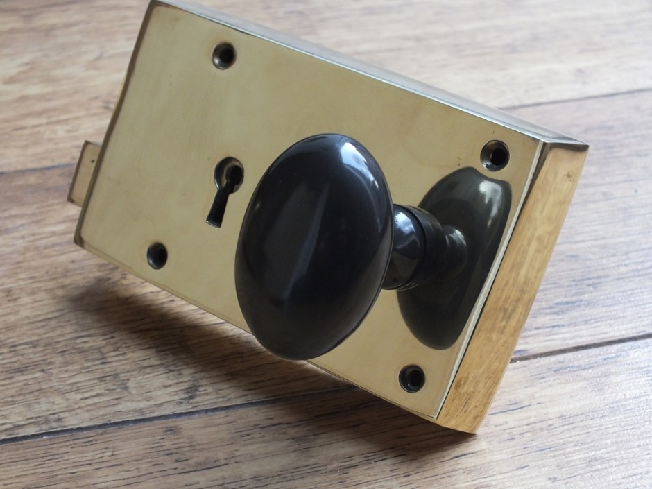 Polished Brass Rim Lock