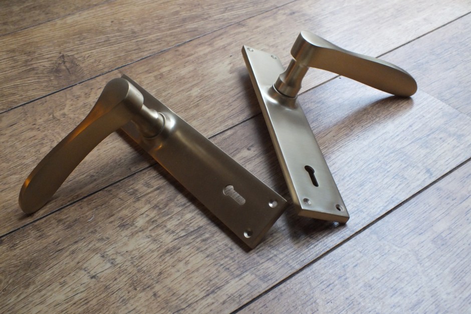 Satin Brass Door Handle