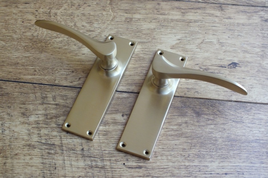 Satin Brass Door Handles - Satin Brass Handle