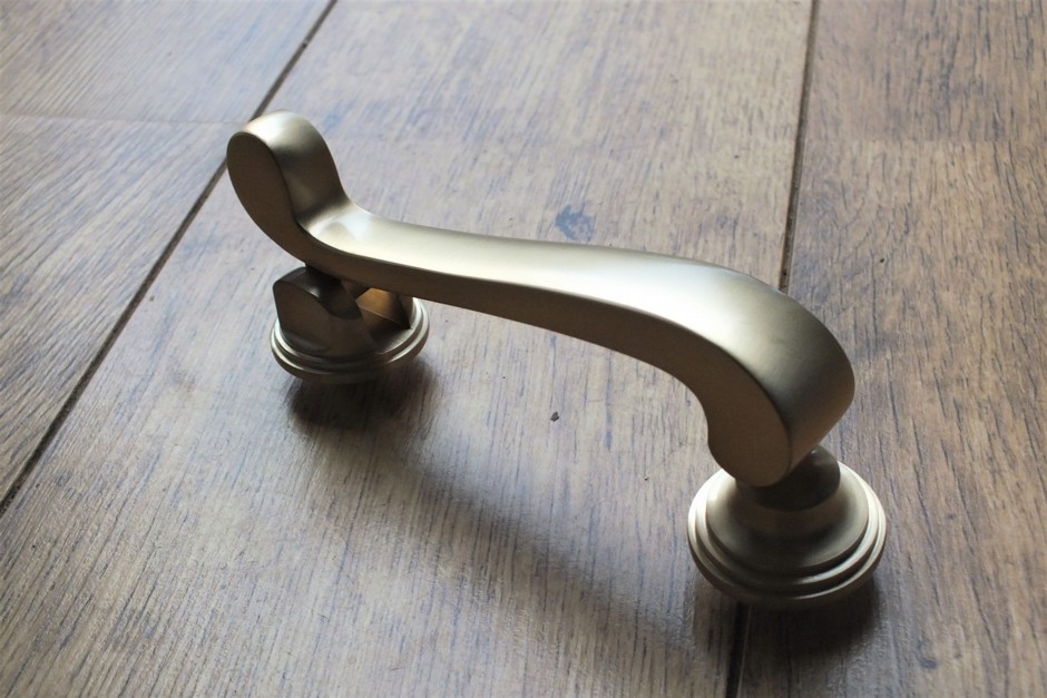 Satin Brass Door Knocker - Brass Door Knockers