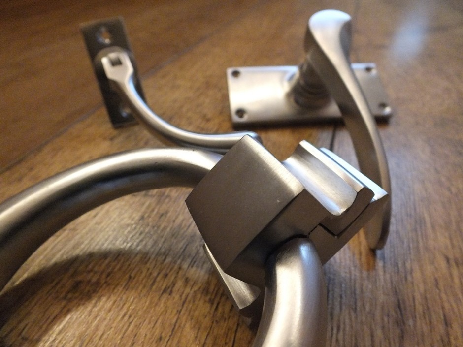 Satin Chrome Door Hardware