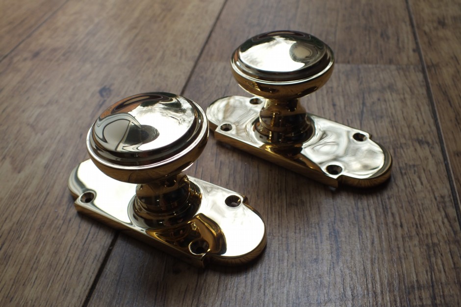 Victorian Brass Door Knobs