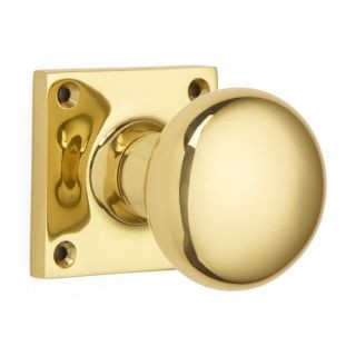 Cushion Door Knob on Square Rose