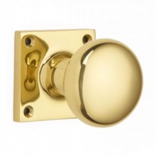 Cushion Door Knob on Square Rose