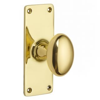 Oval Door Knob on Schoolboard Backplate