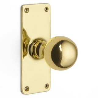 Ball Door Knob on Schoolboard Backplate