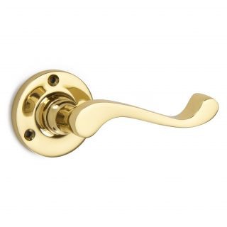 Lichfield Lever on Round Rose Door Handle
