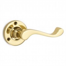 Lichfield Lever on Round Rose Door Handle