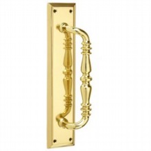 Ornate Pull Handle on Plate