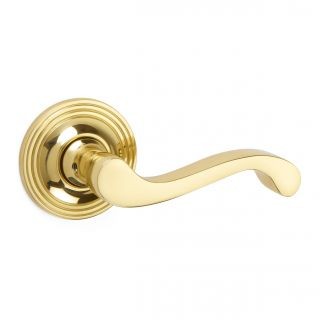 Sheringham Lever on Covered Rose Door Handle