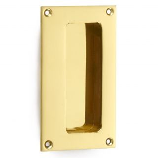 Flush Pull with Finger Recess