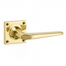 Brockton Lever on Square Rose Door Handle