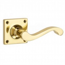 Sheringham Lever on Square Rose Door Handle
