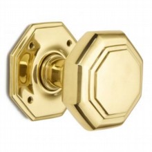Large Flat Octagonal Door Knob