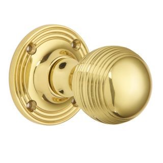 Reeded Ball Door Knob
