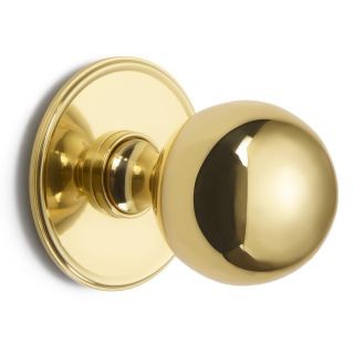 Ball Centre Door Knob on Round Rose