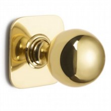 Ball Centre Door Knob on Square Rose