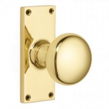 Cushion Door Knob on Latch Backplate