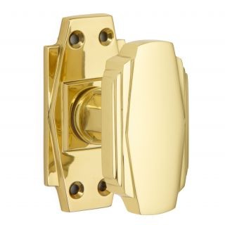 Art Deco Door Knob on Latch Backplate
