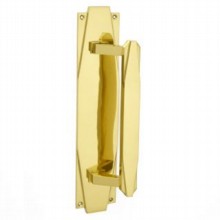 Art Deco Pull Handle on Plate