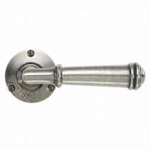 Durham Pewter Lever on Round Rose Door Handle