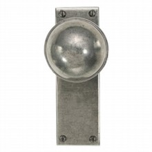 Beamish Pewter Door Knob on Latch Plate