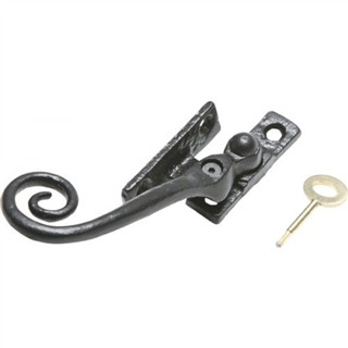 Locking Antique Black Iron Wedge Fastener