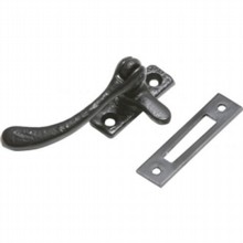 Reversible Antique Black Iron Casement Fastener
