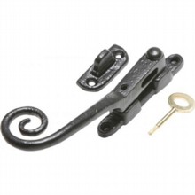Locking Antique Black Iron Night Vent Fastener