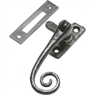 Antique Black Iron Casement Fastener
