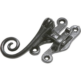 Antique Black Iron Casement Fastener