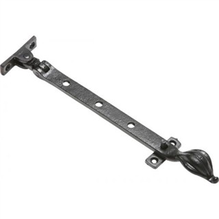 Antique Black Iron Casement Stay