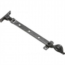 Antique Black Iron Casement Stay