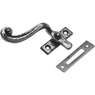 Antique Black Iron Casement Fastener