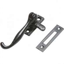Reversible Antique Black Iron Casement Fastener