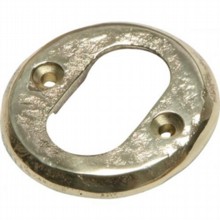 Cast Brass Oval Escutcheon