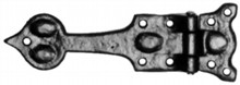Antique Black Iron Hinge Set