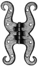 Antique Black Iron Cabinet Hinge Set