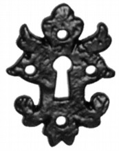Antique Black Iron Escutcheon